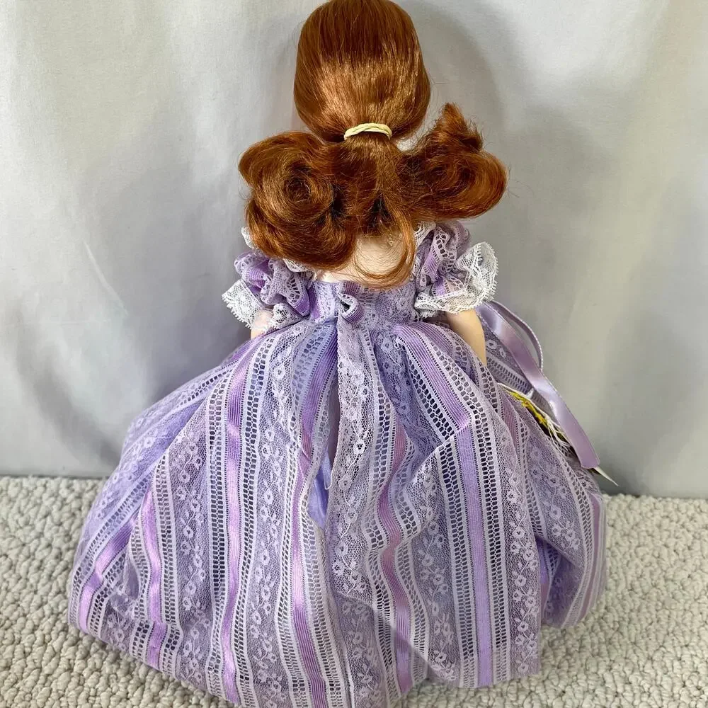 Effanbee Bridesmaid Doll 3302 1980's Red Hair Lavender Dress Hat